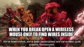 Image result for Wireless Mouse Look Inside Wires Meme