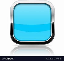 Image result for Blue Square Button with Metal Frame Vector Image