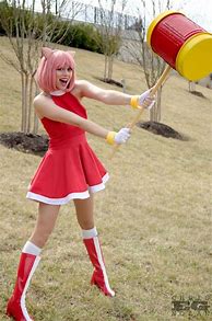 Image result for Amy From Sonic Costume