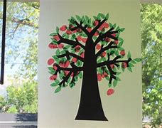 Image result for How to Make a Tree with Apples and Tissue Paper