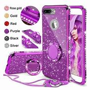 Image result for Rose Gold Glitter with Mirror iPhone 8 Plus Case