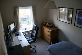 Image result for Bedroom Desk TV Setup