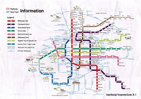 Image result for Osaka/Kyoto Subway Map