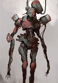 Image result for Post-Apocalyptic Robot Concept Art