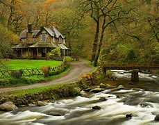 Image result for Nature Background with House