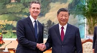 Image result for Gavin Newsom and XI
