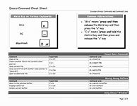 Image result for Emacs Commands Cheat Sheet