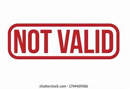 Image result for Not Valid Vector