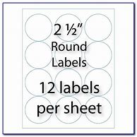 Image result for 2 Round 20 per Page Label Template