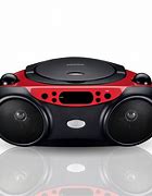 Image result for Portable CD Player Red Black