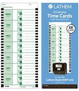 Image result for Lathem Time Clock Swipe Cards