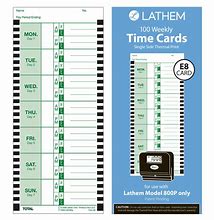 Image result for Lathem Time Cards 1000