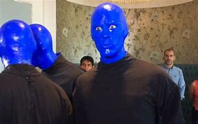 Image result for Blue Man On Phone