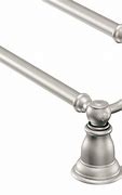 Image result for Brushed Nickel Double Towel Bar