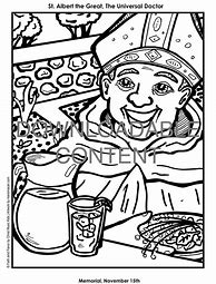 Image result for St. Albert The Great Coloring Page