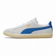 Image result for Puma Suede White Blue PNG