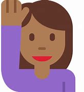 Image result for Woman Raising Hand Emoji