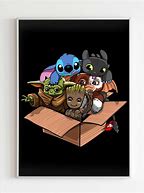 Image result for Stitch Pikachu Toothless Baby Yoda Wallpaper
