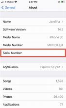 Image result for Apple iPhone Serial Number