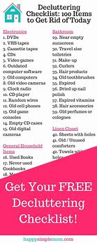 Image result for Downsizing Checklist