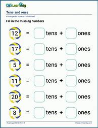 Image result for Tens and Ones to 50 Worksheet