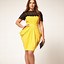 Image result for Yellow Plus Size Dresses