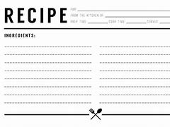 Image result for 4X6 Recipe Card Template