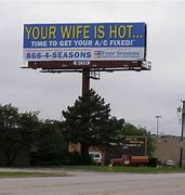 Image result for Large Advertising Sign On Billboard Text