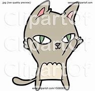 Image result for Black Cartoon Cat Staring into the Distance