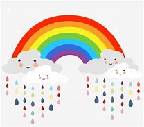 Image result for Rainbow Colored Cartoon Cloud