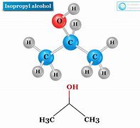 Image result for Isopropyl Alcohol Molecule