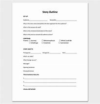 Image result for Write a Book Outline Template