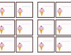Image result for Ice Cream Shop Assistant Name Badge for Kids Printable