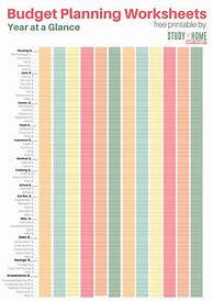 Image result for Month at a Glance Budget Printable