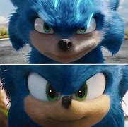 Image result for Sonic Movie Old vs New Design