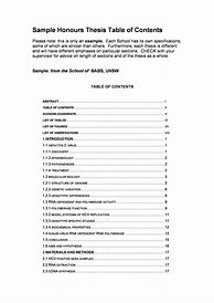 Image result for Table Contents for Students with Border