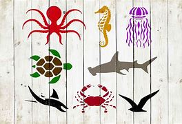 Image result for Sea Creature Stencils