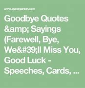 Image result for Goodbye Quotes and Sayings