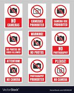 Image result for No Photography Sign