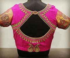 Image result for Embroidery Blouse Back Design