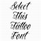 Image result for Cursive Tattoo Letters