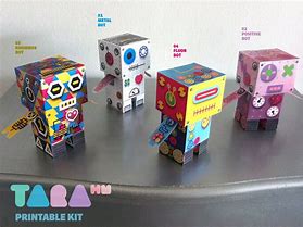 Image result for A Printed Paper of a Cute Robot