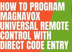 Image result for Magnavox Universal Remote Setup Codes
