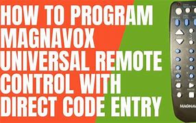 Image result for Program Magnavox Universal Remote