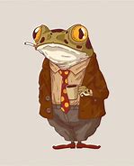 Image result for Frog Drinking Coffee Kawaii