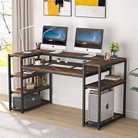 Image result for Computer Desk Shelves On Top