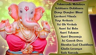 Image result for Ganesh Aarti Lyrics