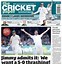 Image result for Newspaper Design Cricket