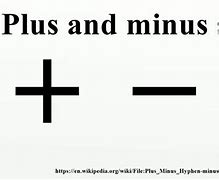 Image result for Plus or Minus