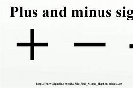 Image result for Plus vs Minus